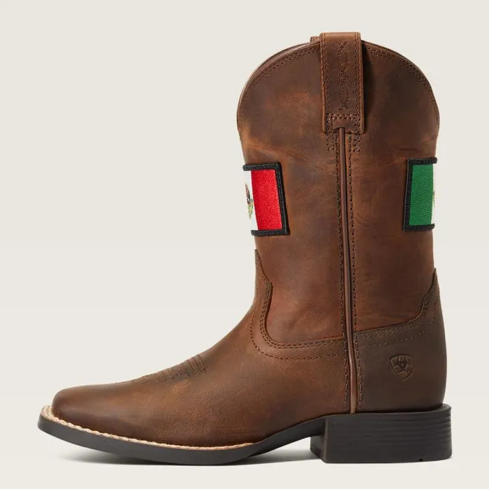 Kids Big Kids039 Footwear Ariat Orgullo Mexicano II Western Boot Distressed Brown Kids Big Kids039 Footwear Ariat Orgullo Mexicano II Western Boot Distressed Brown