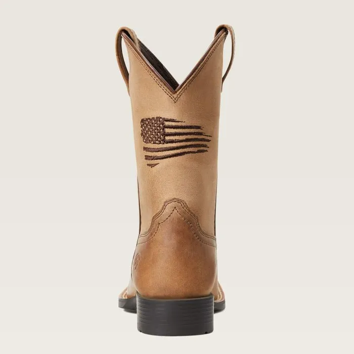 Kids Big Kids039 Footwear Ariat Patriot II Western Boot Homestead Brown