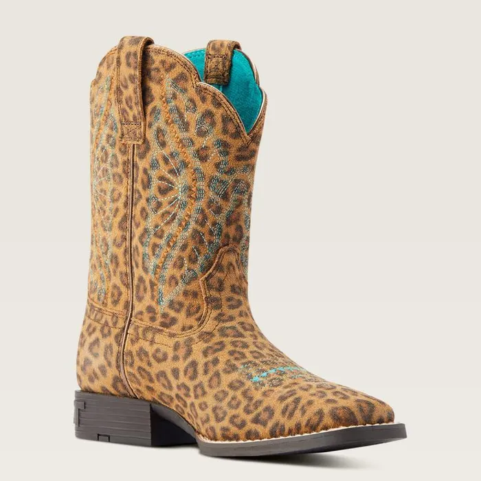 Kids Big Kids039 Footwear Ariat Primetime Western Boot Faded Leopard Kids Big Kids039 Footwear Ariat Primetime Western Boot Faded Leopard