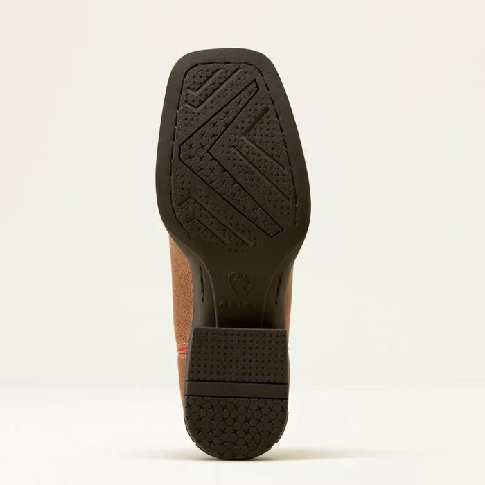 Kids Big Kids039 Footwear Ariat San Angelo VentTEK Western Boot Toasty Tanbright Saddle Blanket Kids Big Kids039 Footwear Ariat San Angelo VentTEK Western Boot Toasty Tanbright Saddle Blanket