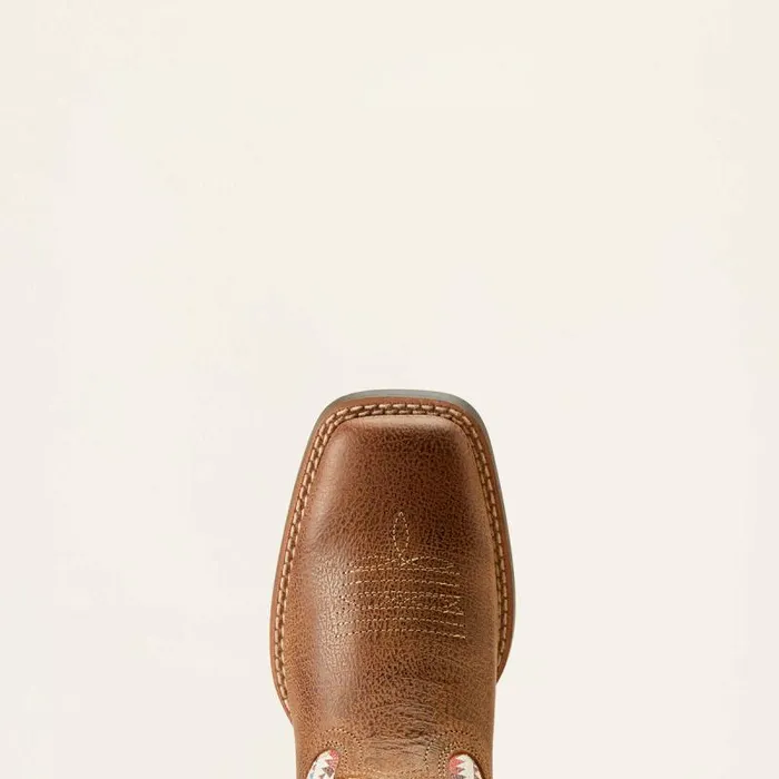 Kids Big Kids039 Footwear Ariat San Angelo VentTEK Western Boot Toasty Tanbright Saddle Blanket Kids Big Kids039 Footwear Ariat San Angelo VentTEK Western Boot Toasty Tanbright Saddle Blanket