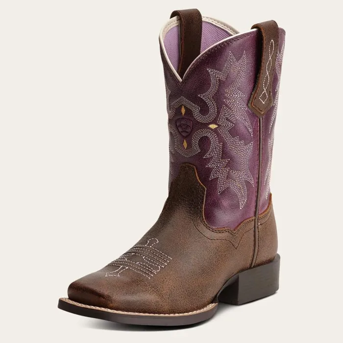 Kids Big Kids039 Footwear Ariat Tombstone Western Boot Vintage Bomber