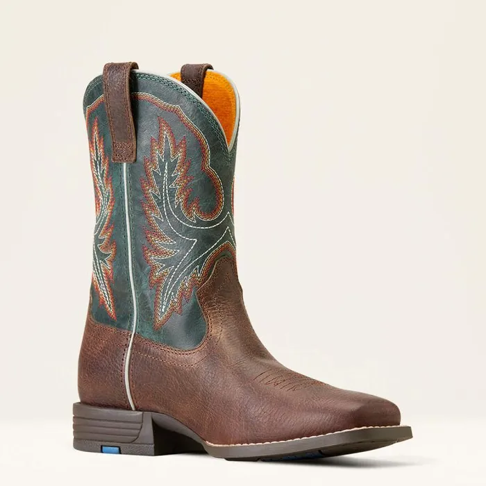 Kids Big Kids039 Footwear Ariat Wilder Western Boot Hat Box Brown