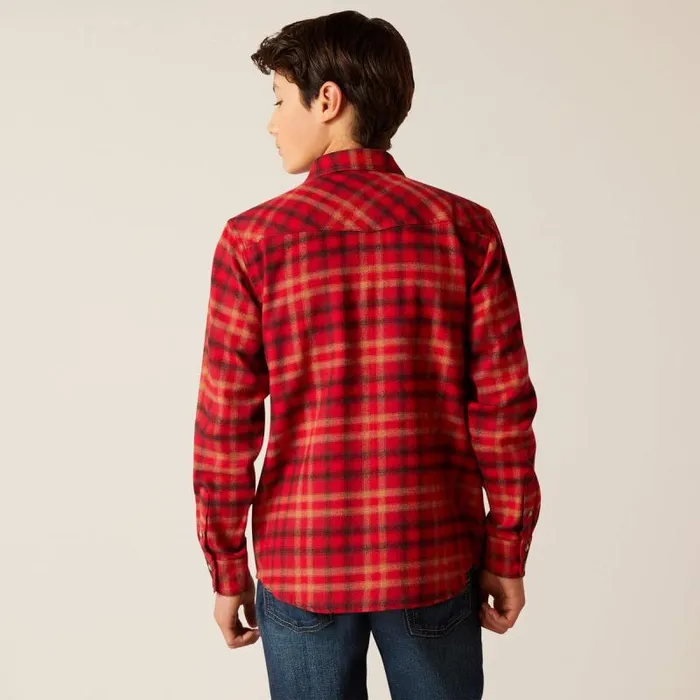 Kids Button Down Shirts Ariat Heber Retro Fit Shirt Cranberry Crimson Kids Button Down Shirts Ariat Heber Retro Fit Shirt Cranberry Crimson