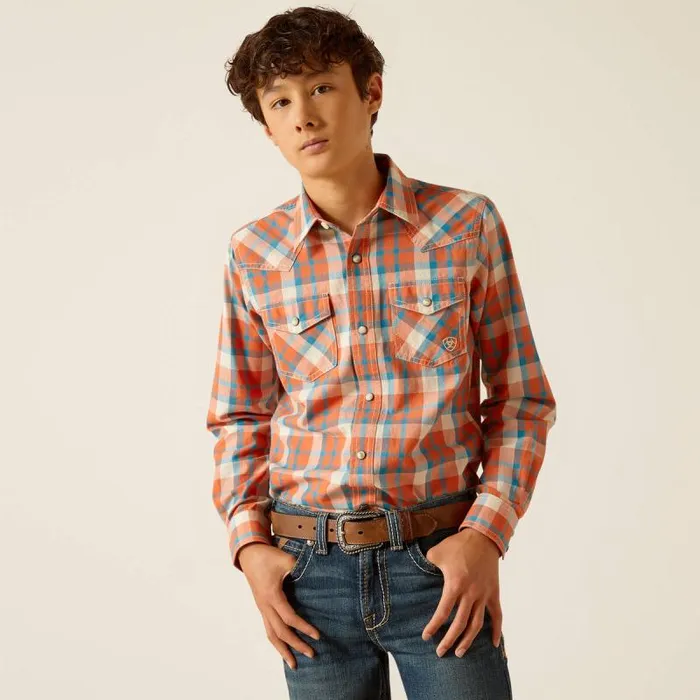 Kids Button Down Shirts Ariat Hilario Retro Fit Shirt Arabesque
