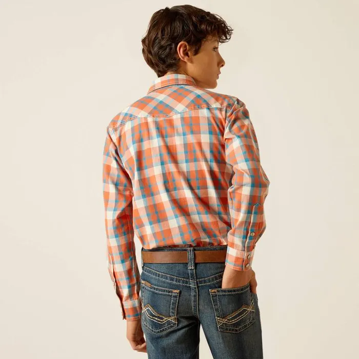 Kids Button Down Shirts Ariat Hilario Retro Fit Shirt Arabesque Kids Button Down Shirts Ariat Hilario Retro Fit Shirt Arabesque