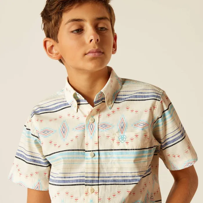 Kids Button Down Shirts Ariat Koda Classic Fit Shirt Sandshell Kids Button Down Shirts Ariat Koda Classic Fit Shirt Sandshell