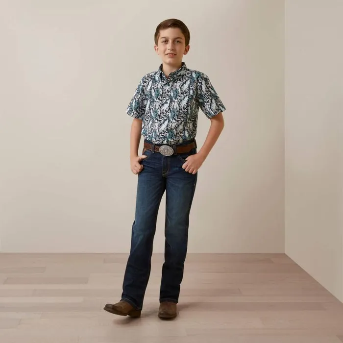 Kids Button Down Shirts Ariat O039shea Classic Fit Shirt White Kids Button Down Shirts Ariat O039shea Classic Fit Shirt White