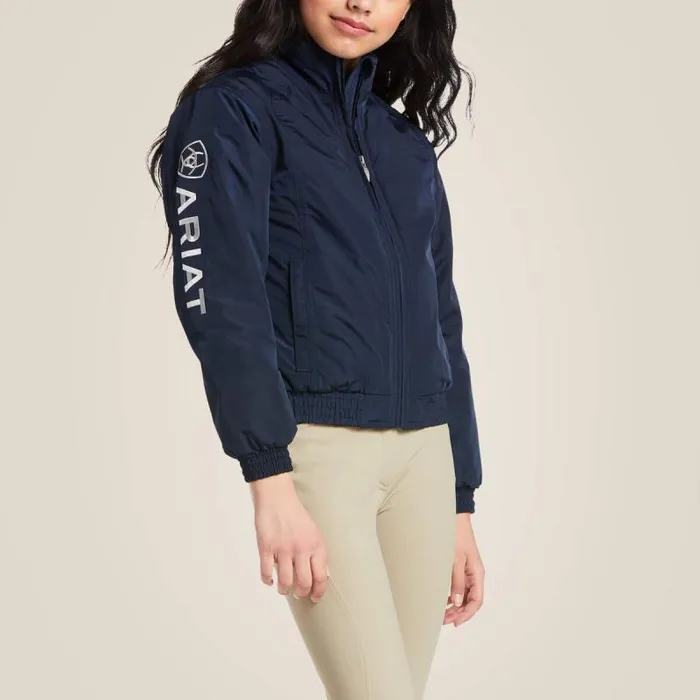 Kids English Riding Clothing Ariat Stable Insulated Jacket Navy