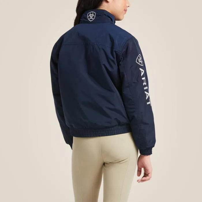Kids English Riding Clothing Ariat Stable Insulated Jacket Navy