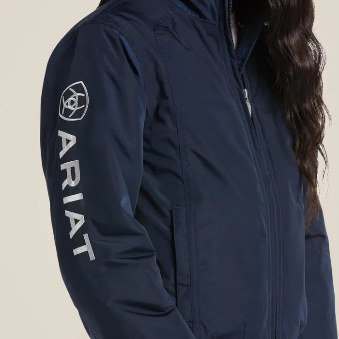 Kids English Riding Clothing Ariat Stable Insulated Jacket Navy