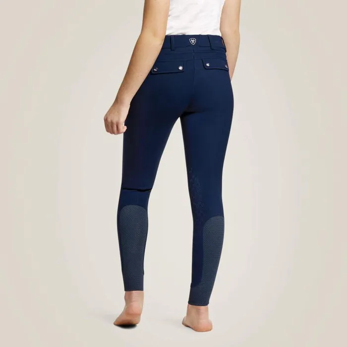 Kids English Riding Clothing Ariat Tri Factor Grip Knee Patch Breech Navy Kids English Riding Clothing Ariat Tri Factor Grip Knee Patch Breech Navy