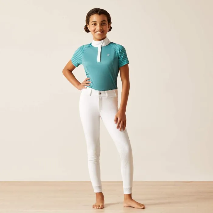 Kids English Riding Clothing Ariat Tri Factor Grip Knee Patch Breech White Kids English Riding Clothing Ariat Tri Factor Grip Knee Patch Breech White