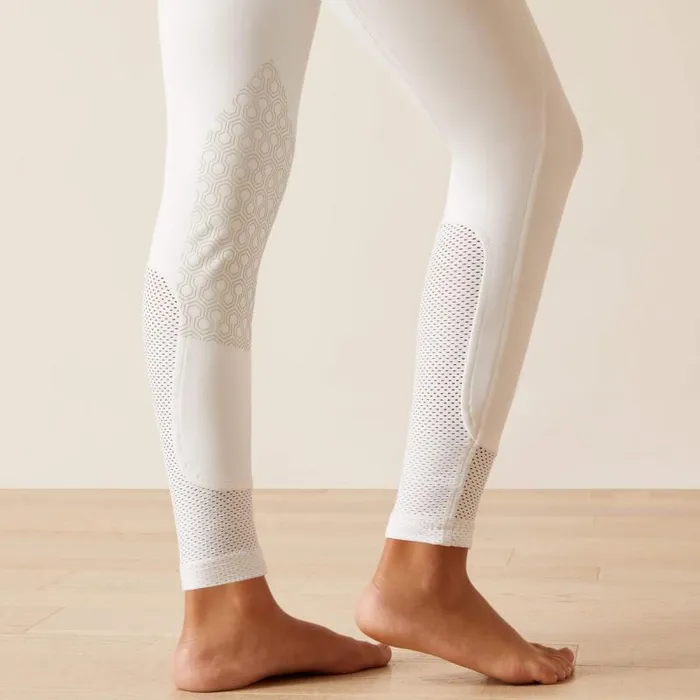 Kids English Riding Clothing Ariat Tri Factor Grip Knee Patch Breech White Kids English Riding Clothing Ariat Tri Factor Grip Knee Patch Breech White