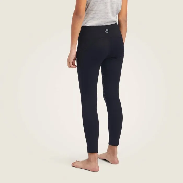 Kids English Riding Clothing Ariat Venture Thermal Half Grip Tight Black Kids English Riding Clothing Ariat Venture Thermal Half Grip Tight Black