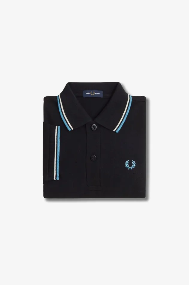 Kids Fred Perry Kids Twin Tipped Fred Perry Shirt Blackecrusoft Blue
