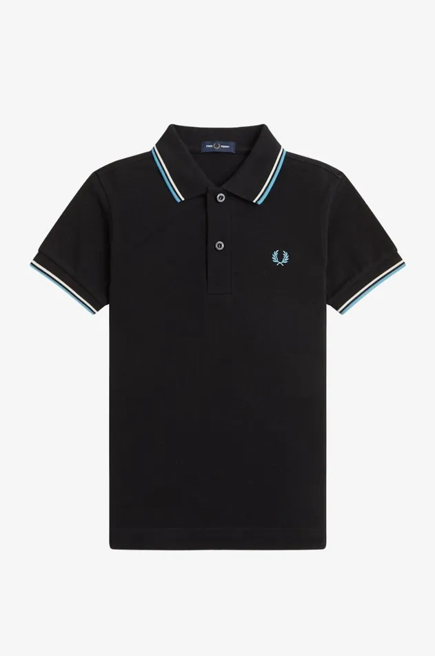 Kids Fred Perry Kids Twin Tipped Fred Perry Shirt Blackecrusoft Blue