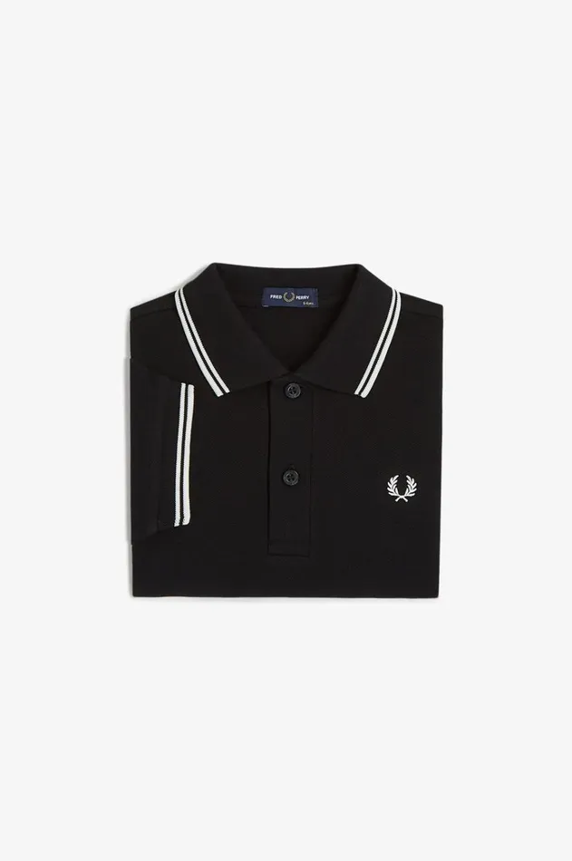 Kids Fred Perry Kids Twin Tipped Fred Perry Shirt Blackwhitewhite