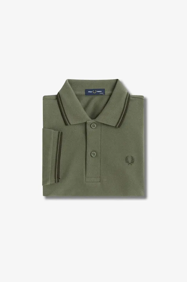 Kids Fred Perry Kids Twin Tipped Fred Perry Shirt Laurel Wreath Greennight Greennight Green