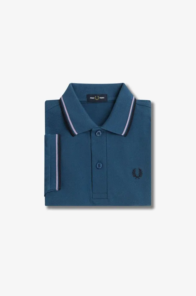Kids Fred Perry Kids Twin Tipped Fred Perry Shirt Midnight Blueultra Violetnavy