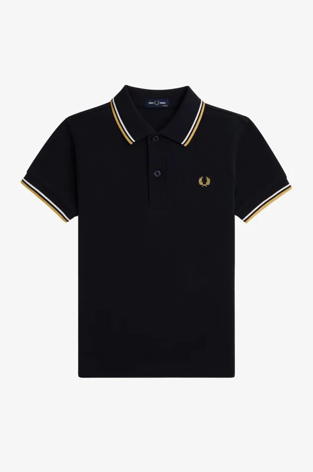 Kids Fred Perry Kids Twin Tipped Fred Perry Shirt Navyecruhoneycomb
