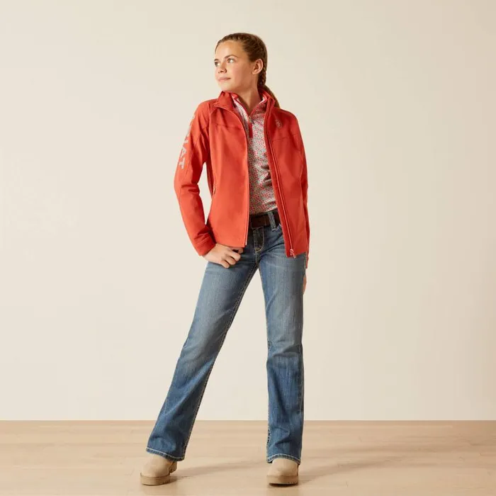 Kids Jackets and Vests Ariat Agile Softshell Waterproof Jacket Baked Apple Kids Jackets and Vests Ariat Agile Softshell Waterproof Jacket Baked Apple