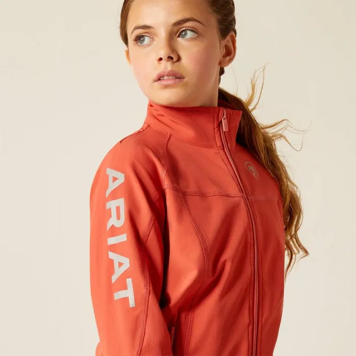 Kids Jackets and Vests Ariat Agile Softshell Waterproof Jacket Baked Apple Kids Jackets and Vests Ariat Agile Softshell Waterproof Jacket Baked Apple