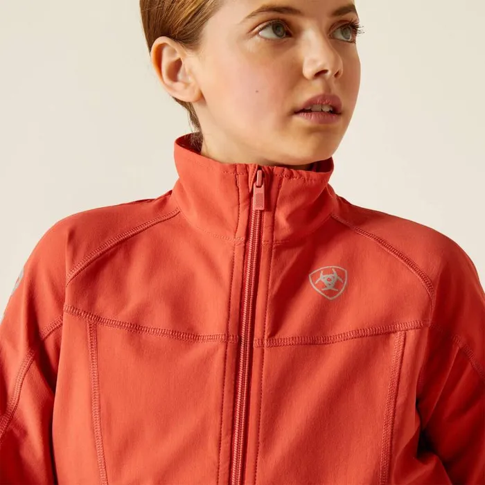 Kids Jackets and Vests Ariat Agile Softshell Waterproof Jacket Baked Apple Kids Jackets and Vests Ariat Agile Softshell Waterproof Jacket Baked Apple