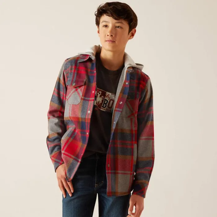 Kids Jackets and Vests Ariat Hoffman Shirt Jacket Merlot