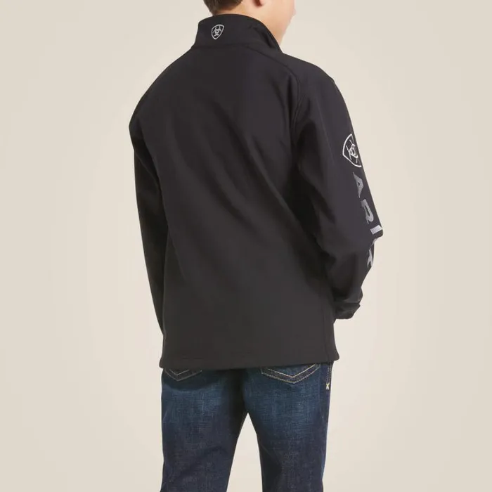 Kids Jackets and Vests Ariat Logo 20 Softshell Jacket Blacksilver
