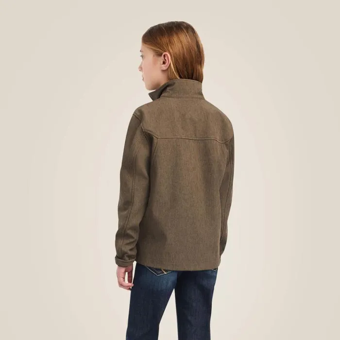 Kids Jackets and Vests Ariat New Team Softshell Jacket Banyan Bark Heather