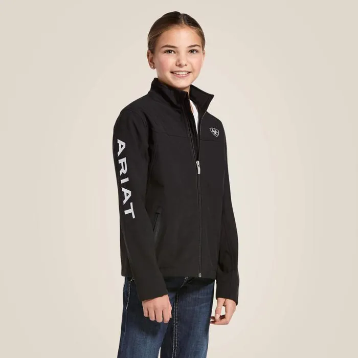 Kids Jackets and Vests Ariat New Team Softshell Jacket Black