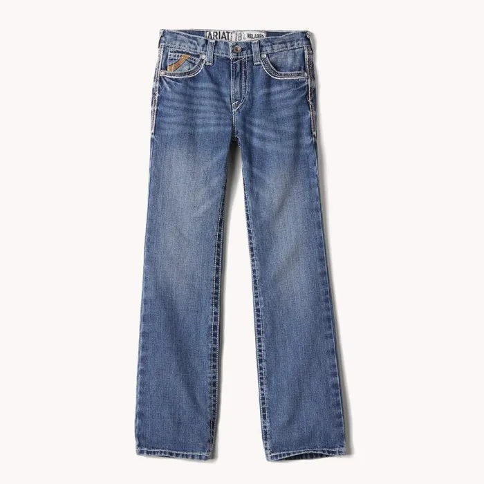 Kids Jeans Ariat B4 Relaxed Coltrane Boot Cut Jean Durango