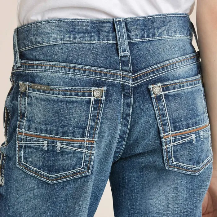 Kids Jeans Ariat B4 Relaxed Coltrane Boot Cut Jean Durango