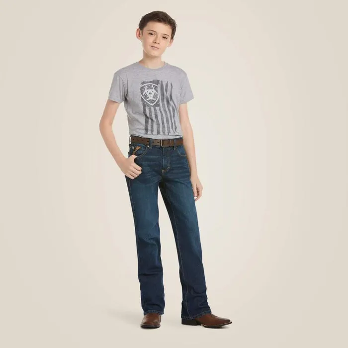 Kids Jeans Ariat B4 Relaxed Stretch Legacy Boot Cut Jean Chief