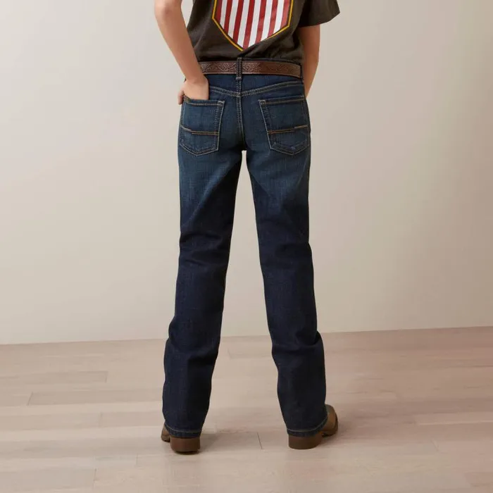 Kids Jeans Ariat B5 Slim Hansen Straight Jean Mineral Blue Kids Jeans Ariat B5 Slim Hansen Straight Jean Mineral Blue