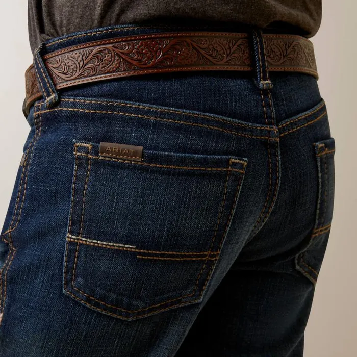 Kids Jeans Ariat B5 Slim Hansen Straight Jean Mineral Blue Kids Jeans Ariat B5 Slim Hansen Straight Jean Mineral Blue