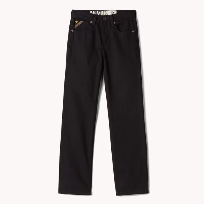 Kids Jeans Ariat B5 Slim Stretch Legacy Straight Jean Black Kids Jeans Ariat B5 Slim Stretch Legacy Straight Jean Black