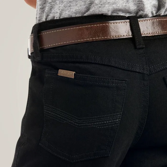 Kids Jeans Ariat B5 Slim Stretch Legacy Straight Jean Black Kids Jeans Ariat B5 Slim Stretch Legacy Straight Jean Black