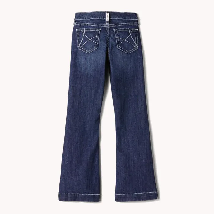 Kids Jeans Ariat Trouser Mid Rise Stretch Ella Wide Leg Jean Naomi