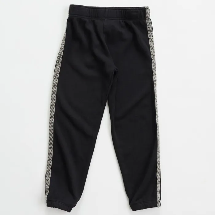 Kids Sale MONROW Chevron Trim Elastic Waist Sweats Black