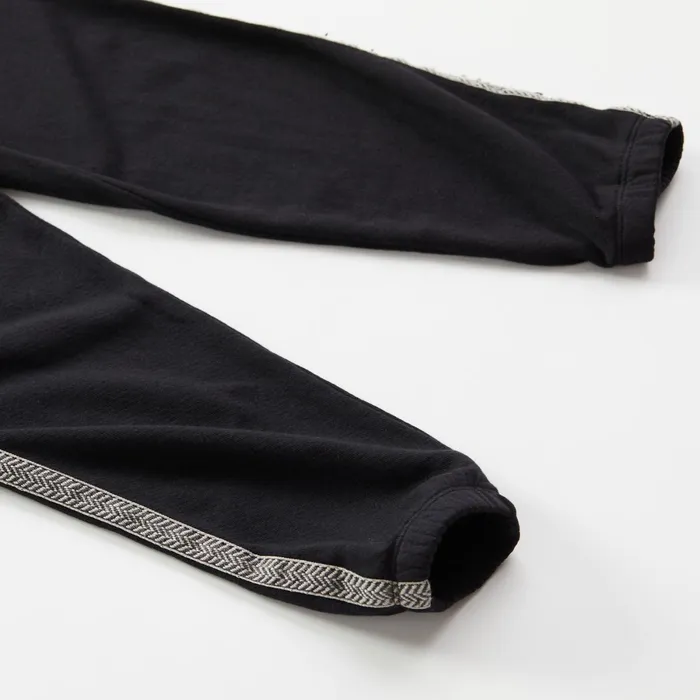 Kids Sale MONROW Chevron Trim Elastic Waist Sweats Black