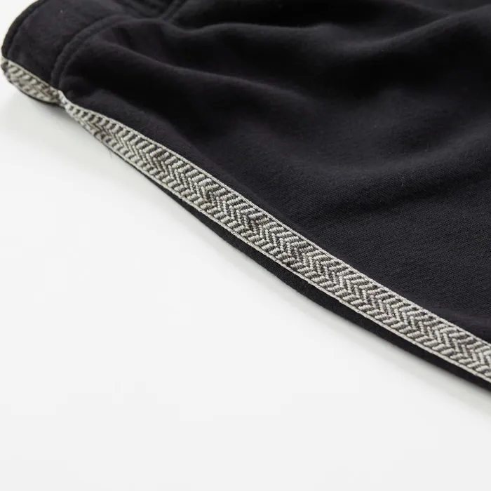 Kids Sale MONROW Chevron Trim Elastic Waist Sweats Black