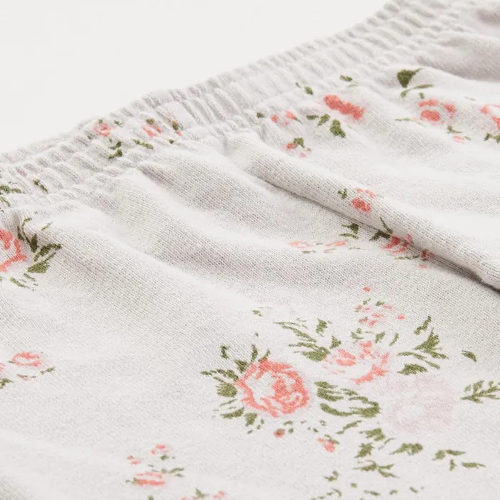 Kids Sale MONROW Elastic Waist Sweats With Floral Print Dove Grey Kids Sale MONROW Elastic Waist Sweats With Floral Print Dove Grey