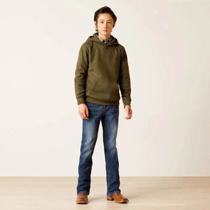 Kids Sweatshirts and Hoodies Ariat Faded Hoodie Brine Olive Kids Sweatshirts and Hoodies Ariat Faded Hoodie Brine Olive