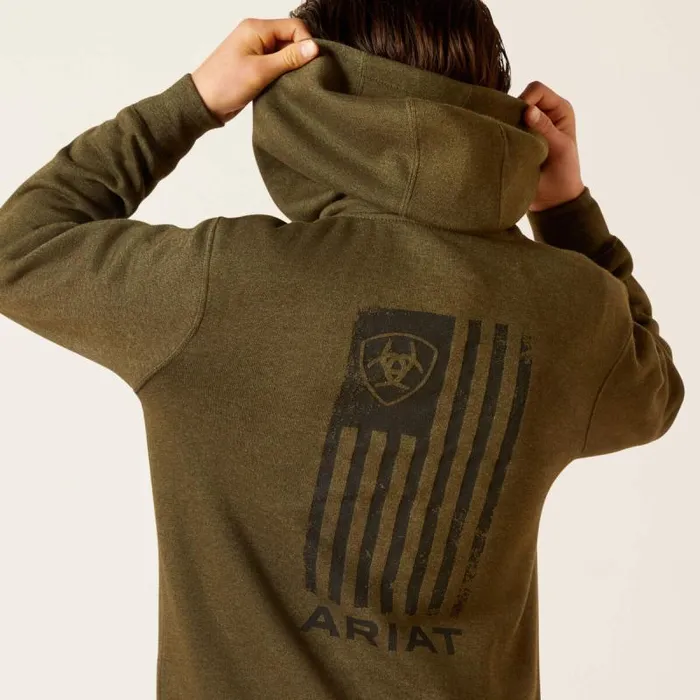 Kids Sweatshirts and Hoodies Ariat Faded Hoodie Brine Olive Kids Sweatshirts and Hoodies Ariat Faded Hoodie Brine Olive
