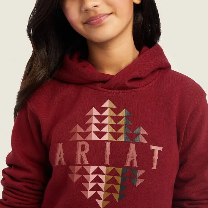Kids Sweatshirts and Hoodies Ariat REAL Beartooth Hoodie Rouge Red Kids Sweatshirts and Hoodies Ariat REAL Beartooth Hoodie Rouge Red