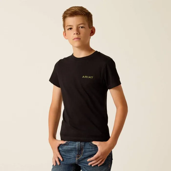 Kids TShirts and Polos Ariat Ariat Camo Corps TShirt Black