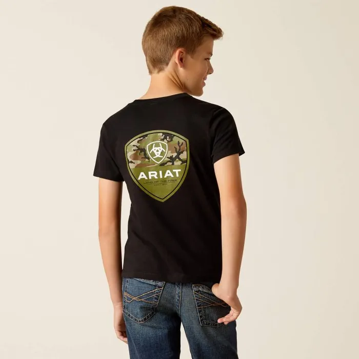 Kids TShirts and Polos Ariat Ariat Camo Corps TShirt Black Kids TShirts and Polos Ariat Ariat Camo Corps TShirt Black
