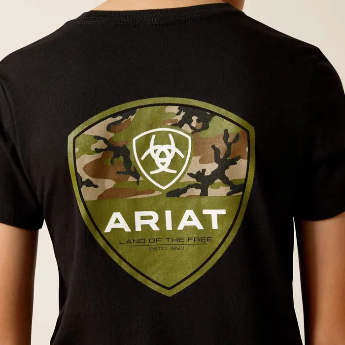 Kids TShirts and Polos Ariat Ariat Camo Corps TShirt Black Kids TShirts and Polos Ariat Ariat Camo Corps TShirt Black